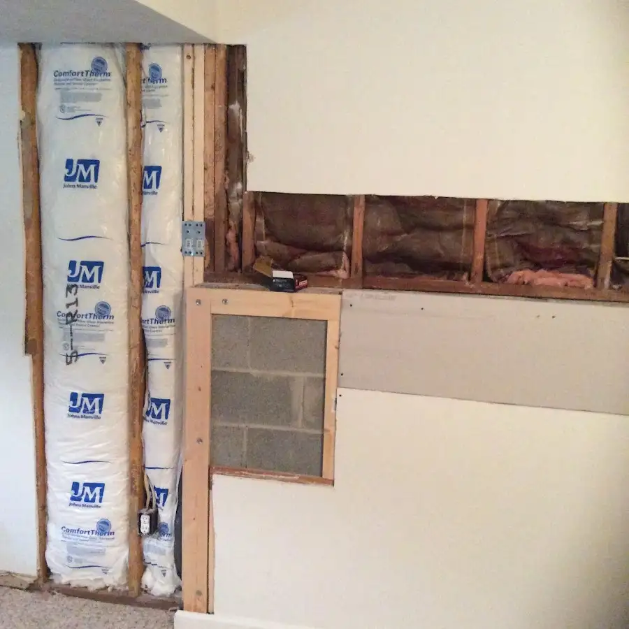 Wall insulation replacement during Contents Cleaning & Restoration in Fort Myers Shores